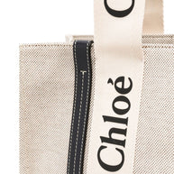 Chloé Woody Canvas Medium Tote Bag