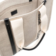 Chloé Woody Canvas Medium Tote Bag