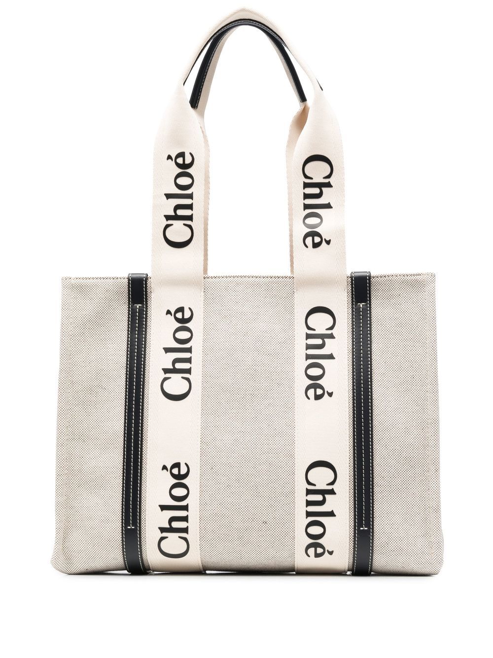 Chloé Woody Canvas Medium Tote Bag