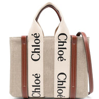 Chloé Woody Small Canvas Tote Bag