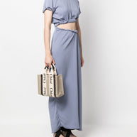 Chloé Woody Mini Linen Tote Bag