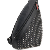 Christian Louboutin Funky Slingback Leather Backpack - Black