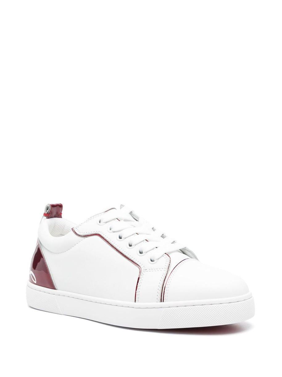 Christian Louboutin Fun Louis Junior Leather Sneakers - White