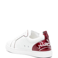 Christian Louboutin Fun Louis Junior Leather Sneakers - White