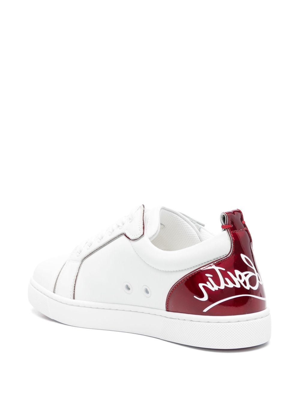 Christian Louboutin Fun Louis Junior Leather Sneakers - White
