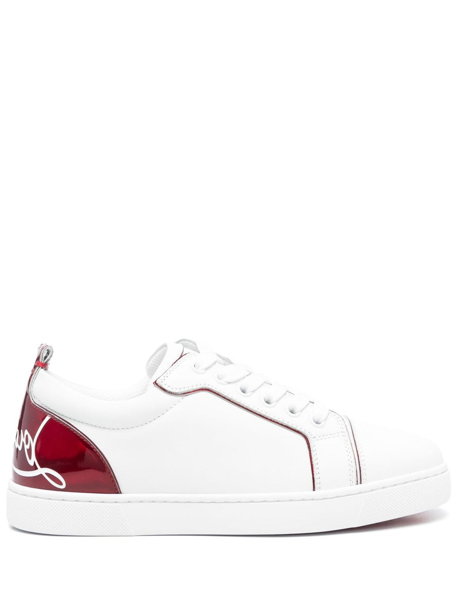 Christian Louboutin Fun Louis Junior Leather Sneakers - White