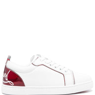 Christian Louboutin Fun Louis Junior Leather Sneakers - White