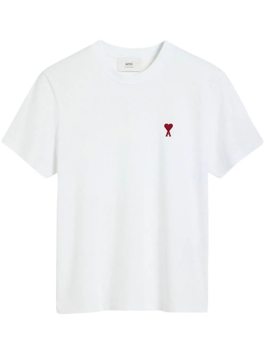 Ami Paris Ami De Coeur Cotton T-shirt White