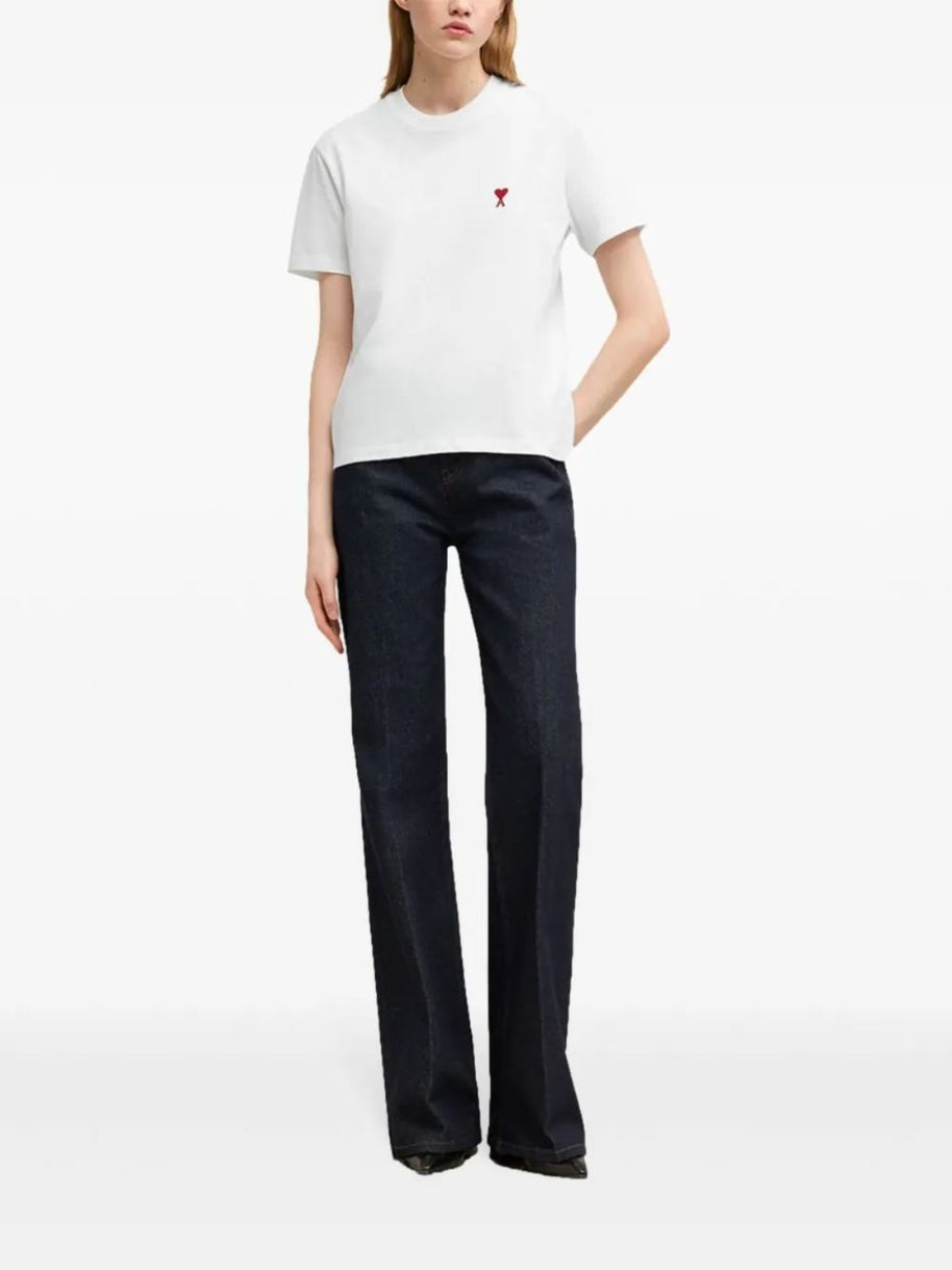 Ami Paris Ami De Coeur Cotton T-shirt White