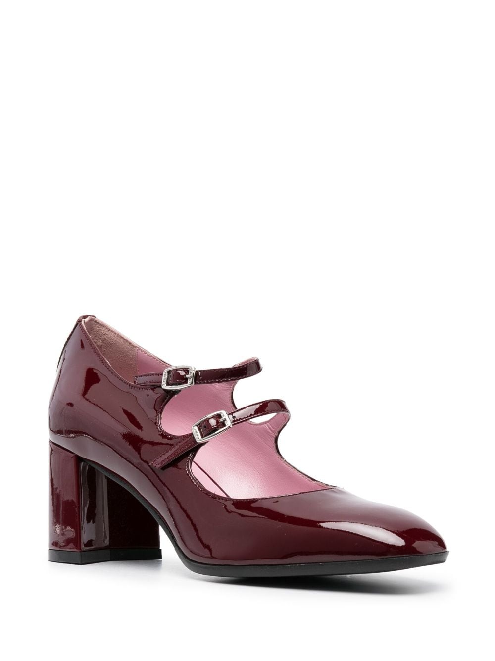 CAREL PARIS Alice Patent Leather Pumps Bordeaux