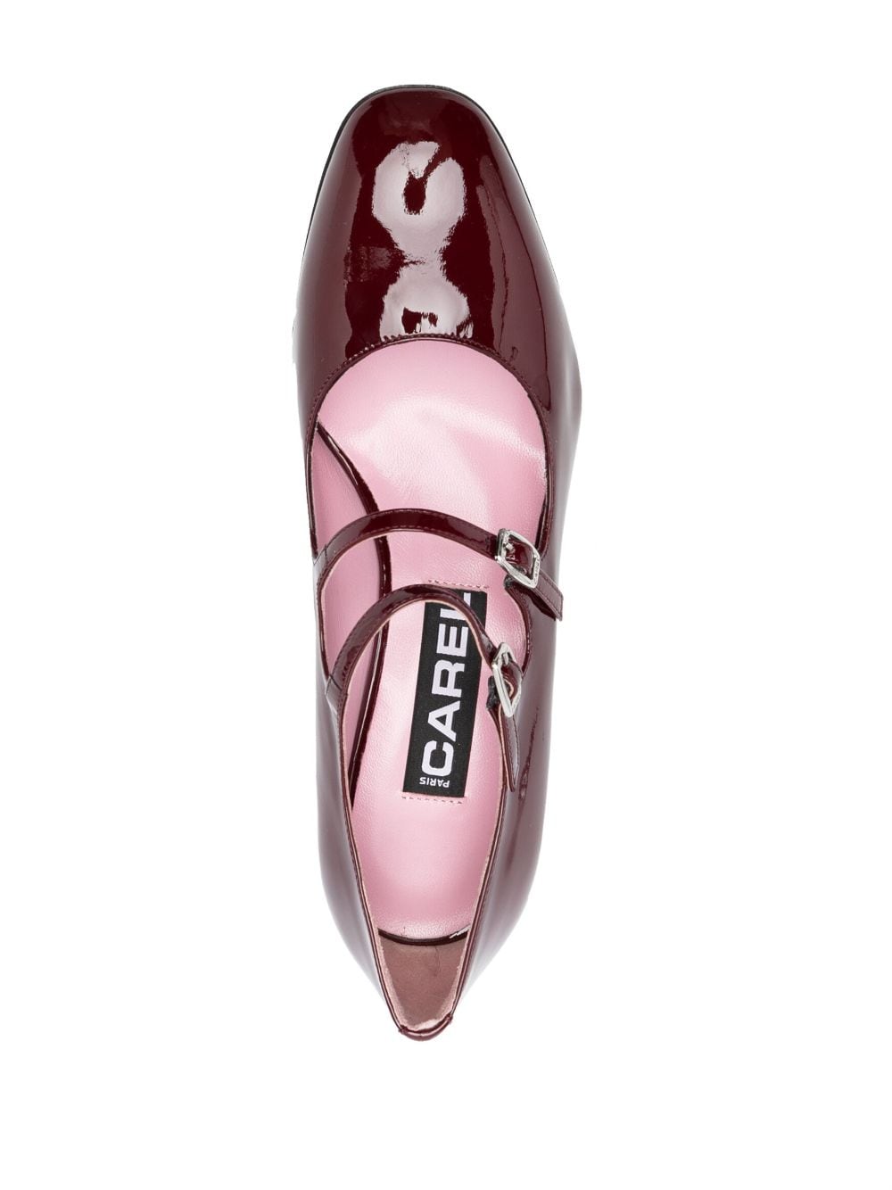 CAREL PARIS Alice Patent Leather Pumps Bordeaux