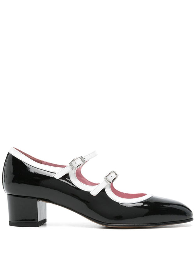 CAREL PARIS  Bleuet Patent Leather Pumps - Black