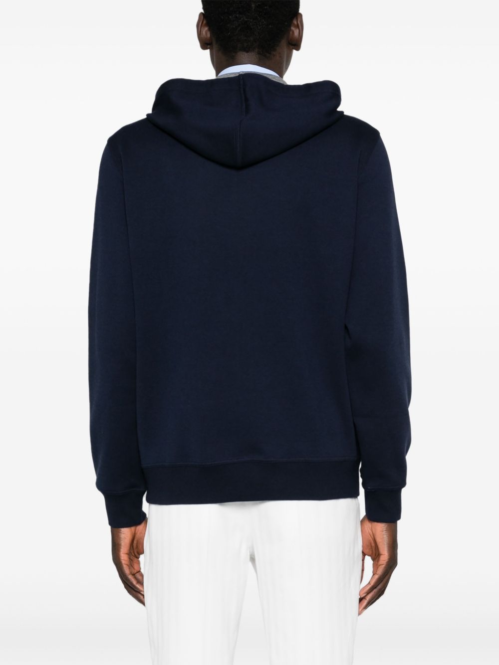 Brunello Cucinelli Cotton Blend Zipped Hoodie - Blue