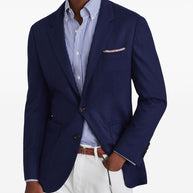 Brunello Cucinelli Cashmere Single-breasted Jacket Blue