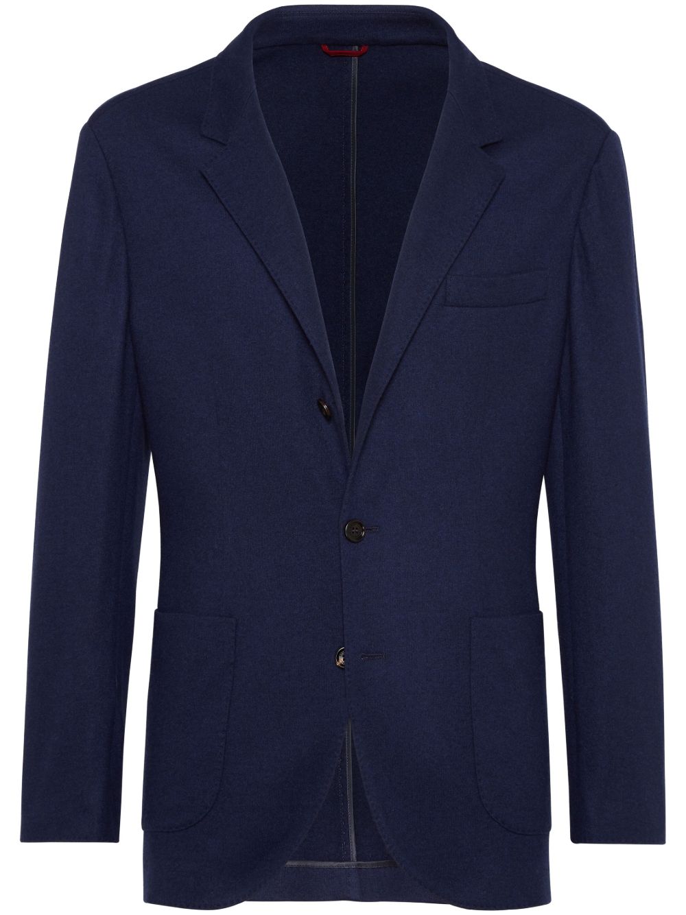 Brunello Cucinelli Cashmere Single-breasted Jacket Blue
