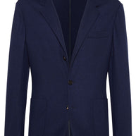 Brunello Cucinelli Cashmere Single-breasted Jacket Blue
