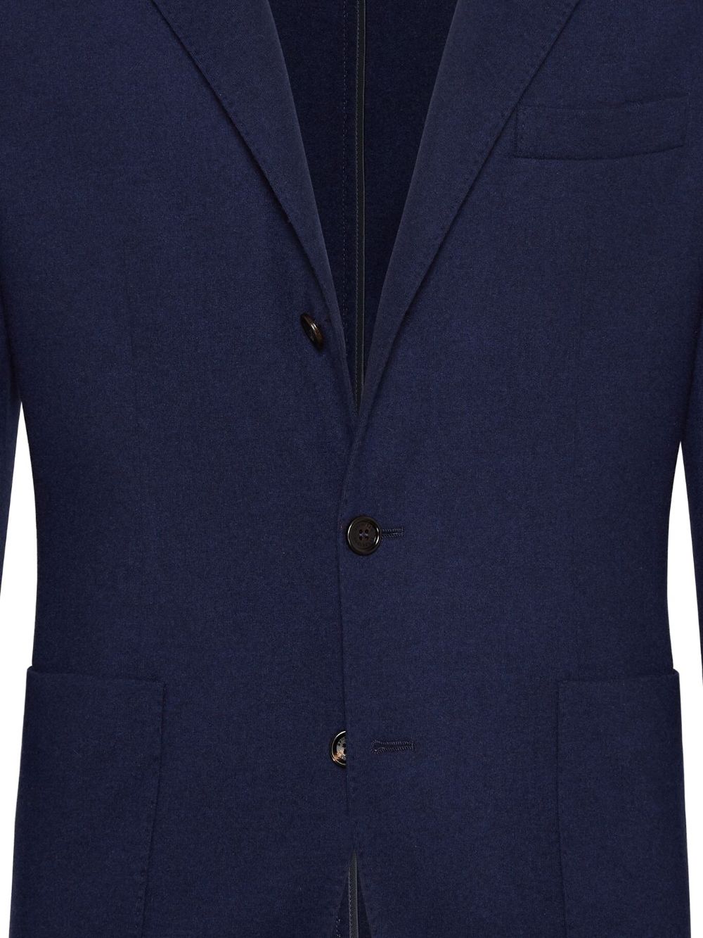 Brunello Cucinelli Cashmere Single-breasted Jacket Blue