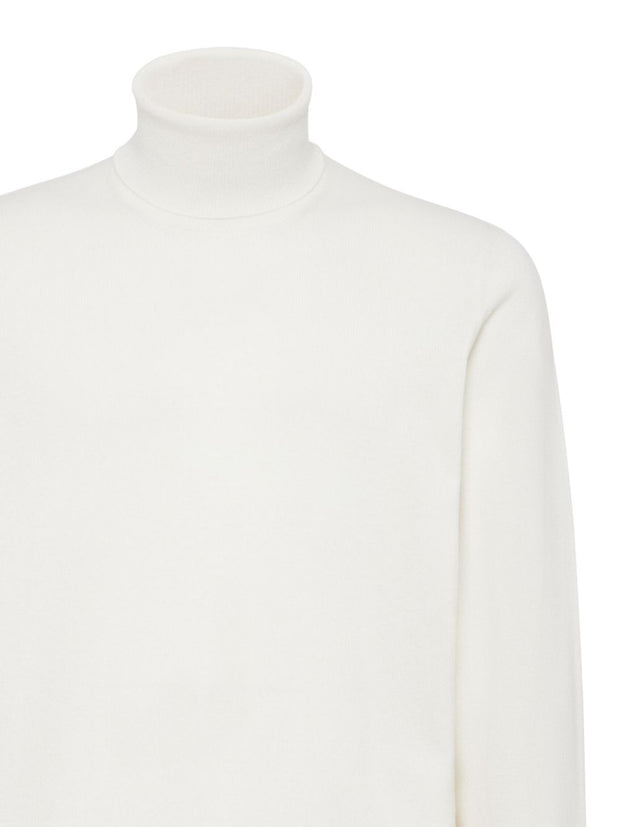 Brunello Cucinelli  Cashmere Turtle-neck Sweater - White
