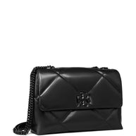 Tory Burch Kira Diamond Leather Shoulder Bag - Black