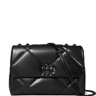 Tory Burch Kira Diamond Leather Shoulder Bag - Black
