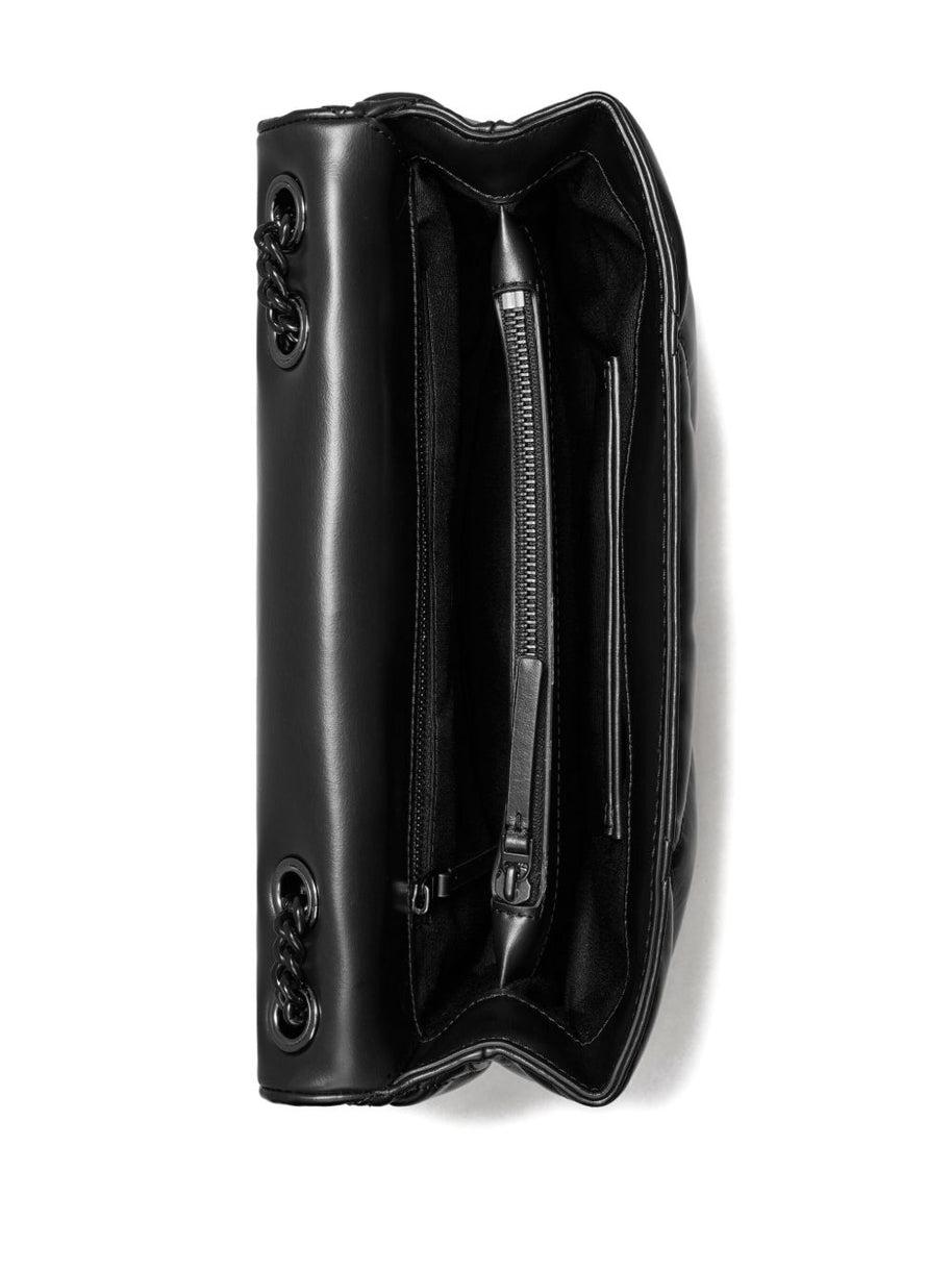 Tory Burch Kira Diamond Leather Shoulder Bag - Black
