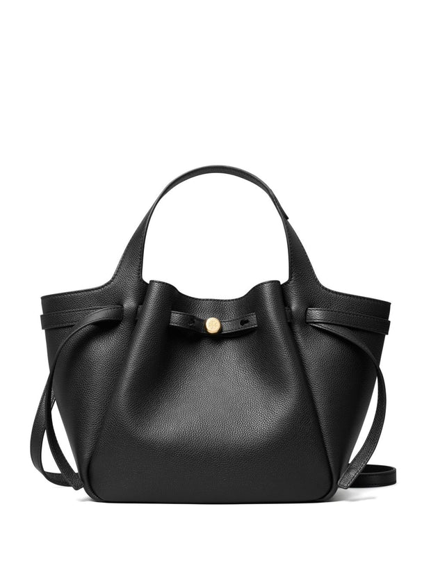 Tory Burch Romy Leather Tote Bag - Black
