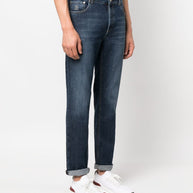 Brunello Cucinelli Slim Denim Cotton Jeans - Blue