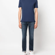 Brunello Cucinelli Slim Denim Cotton Jeans - Blue