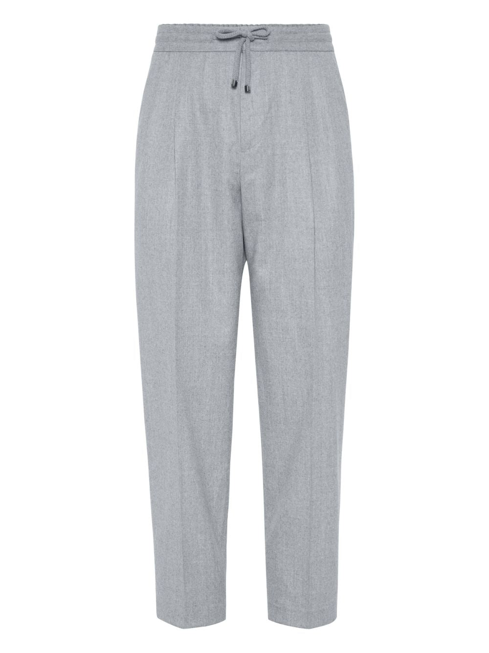 Brunello Cucinelli Wool Trousers - Light Grey