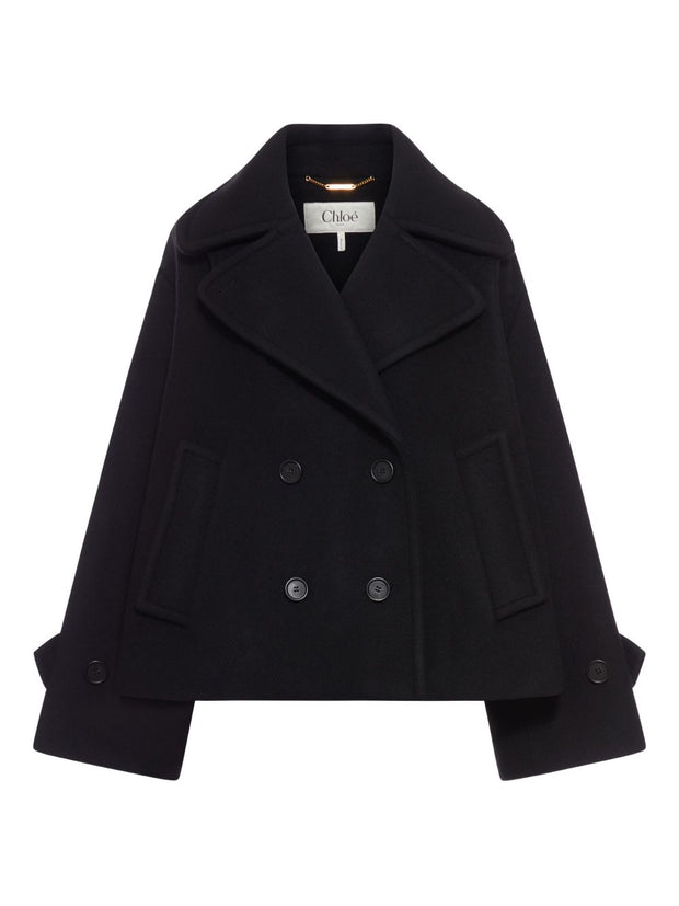 Chloé Chloè Wool Coat Black