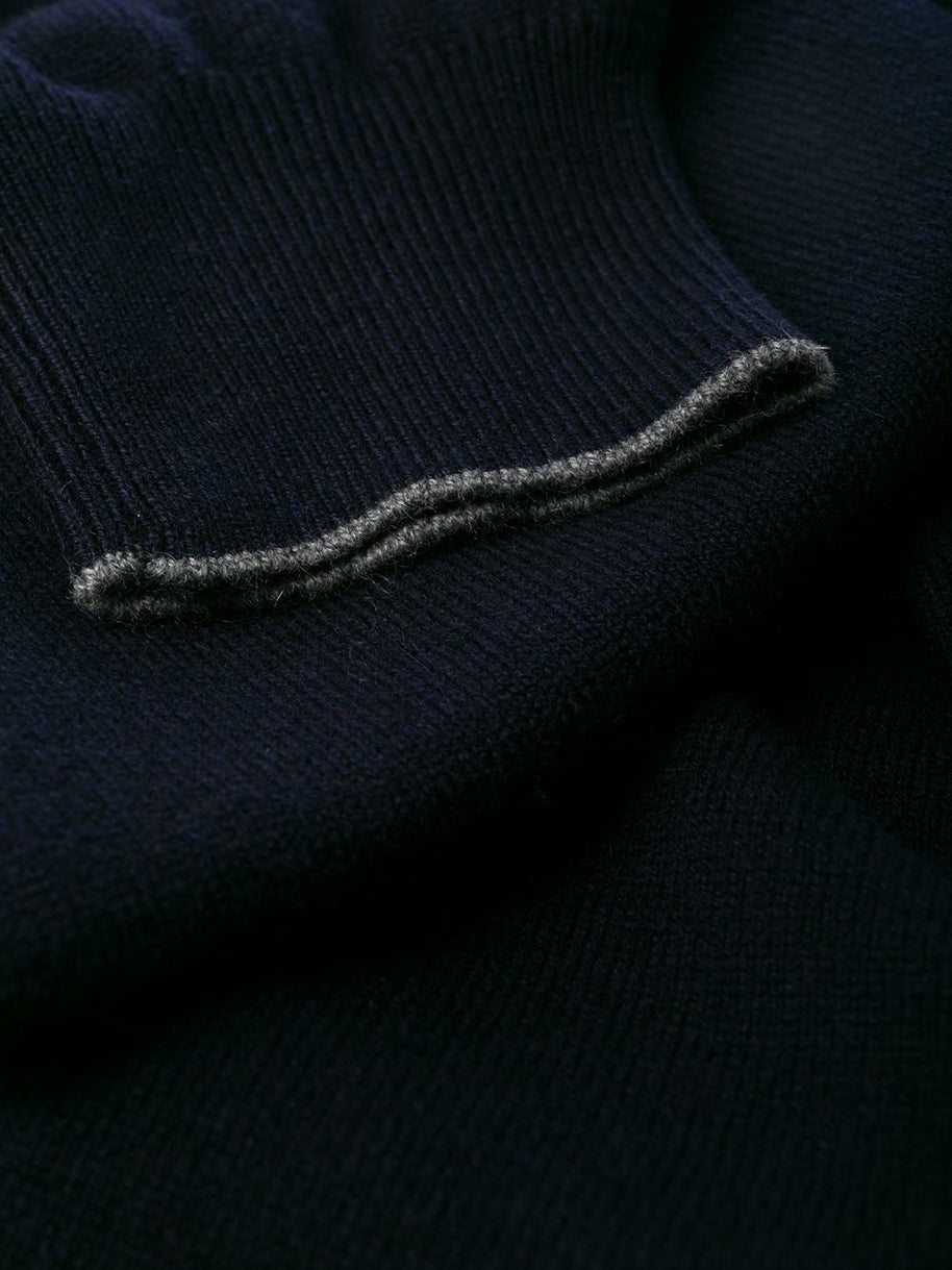 Brunello Cucinelli Cashmere High-neck Sweater - Blue