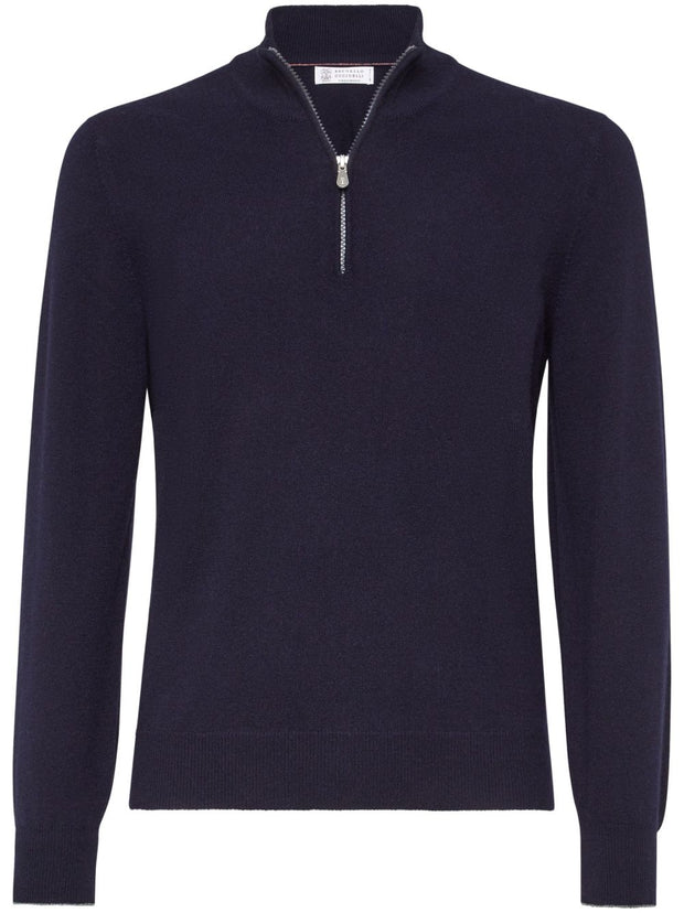 Brunello Cucinelli Cashmere Sweater Blue