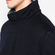 Brunello Cucinelli Cashmere Parka Coat Blue