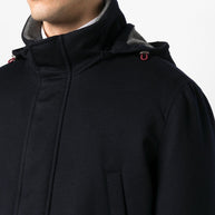 Brunello Cucinelli Cashmere Parka Coat Blue