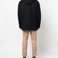 Brunello Cucinelli Cashmere Parka Coat Blue