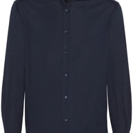 Brunello Cucinelli Silk And Cotton Blend Shirt - Blue