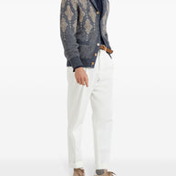 Brunello Cucinelli Silk And Cotton Blend Shirt - Blue