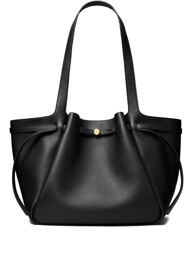 Tory Burch Romy Leather Tote Bag - Black