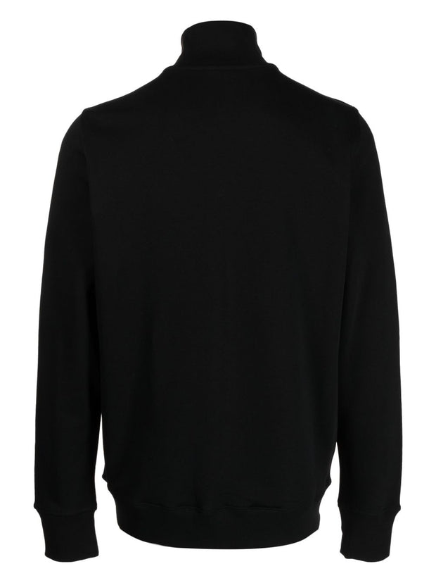 PS By Paul Smith Zebra Logo Cotton Sweatshirt - Black