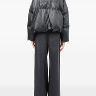 MM6 Maison Margiela Short Nylon Down Jacket - Black