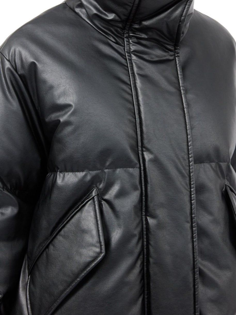 MM6 Maison Margiela Short Nylon Down Jacket - Black