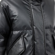 MM6 Maison Margiela Short Nylon Down Jacket - Black