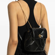Tory Burch Kira Diamond Mini Leather Backpack