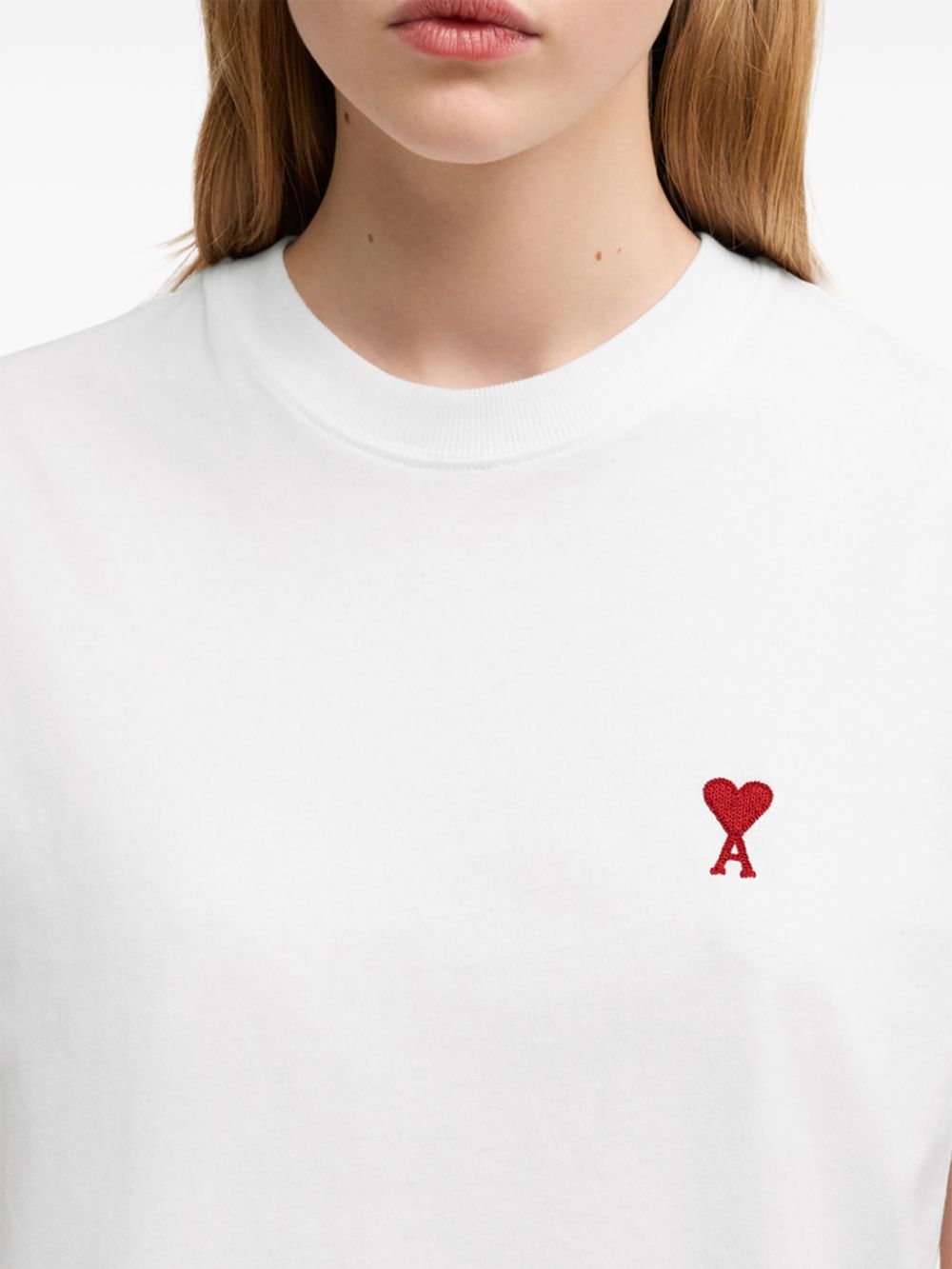 Ami Paris Ami De Coeur Cotton T-shirt White