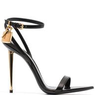 Tom Ford The Padlock Leather Sandals - Black