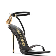 Tom Ford The Padlock Leather Sandals - Black