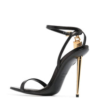 Tom Ford The Padlock Leather Sandals - Black