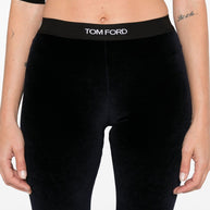 Tom Ford Velvet Leggings - Blue