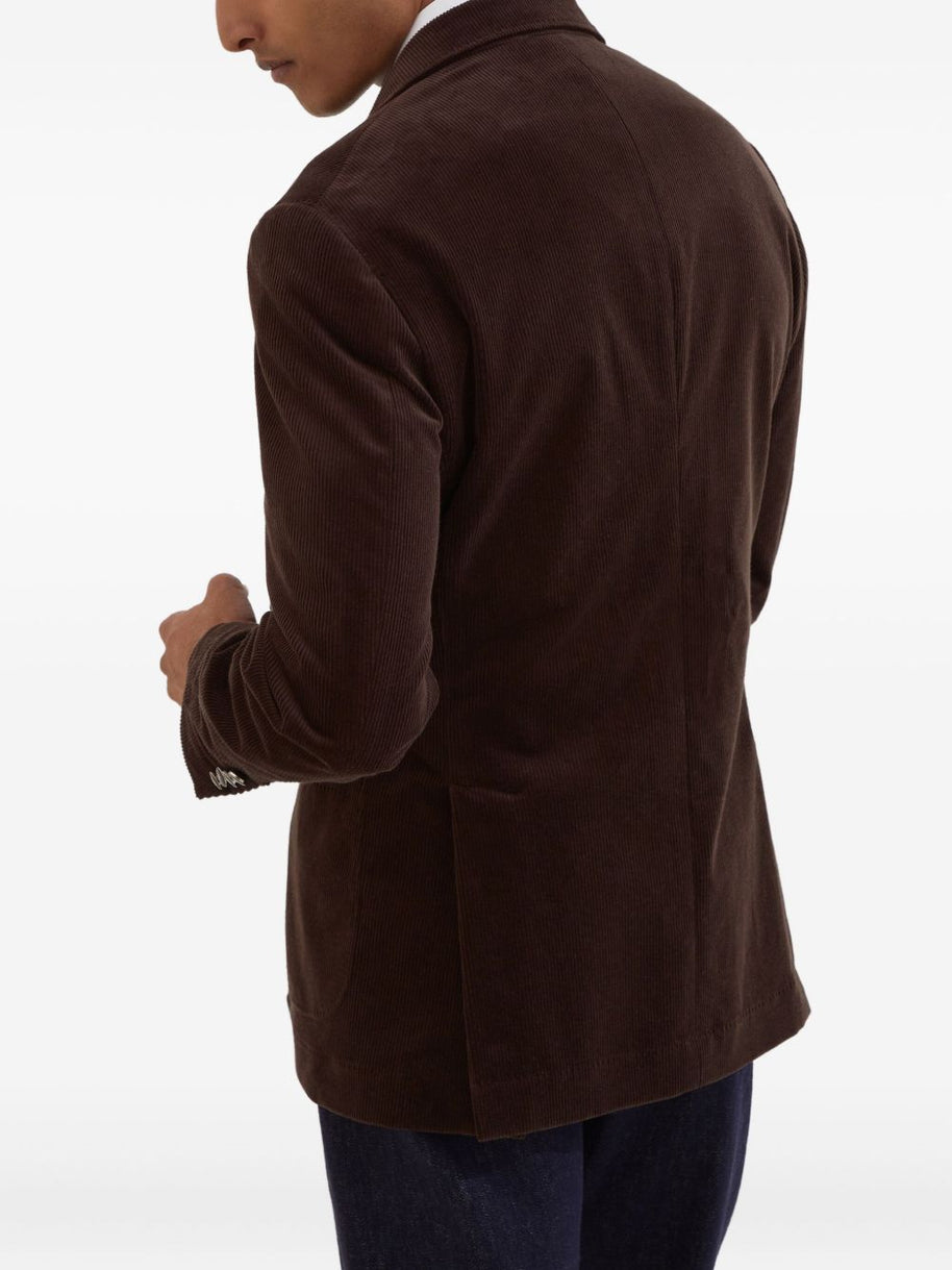 Brunello Cucinelli Cotton Double-breasted Jacket - Brown