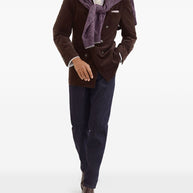 Brunello Cucinelli Cotton Double-breasted Jacket - Brown